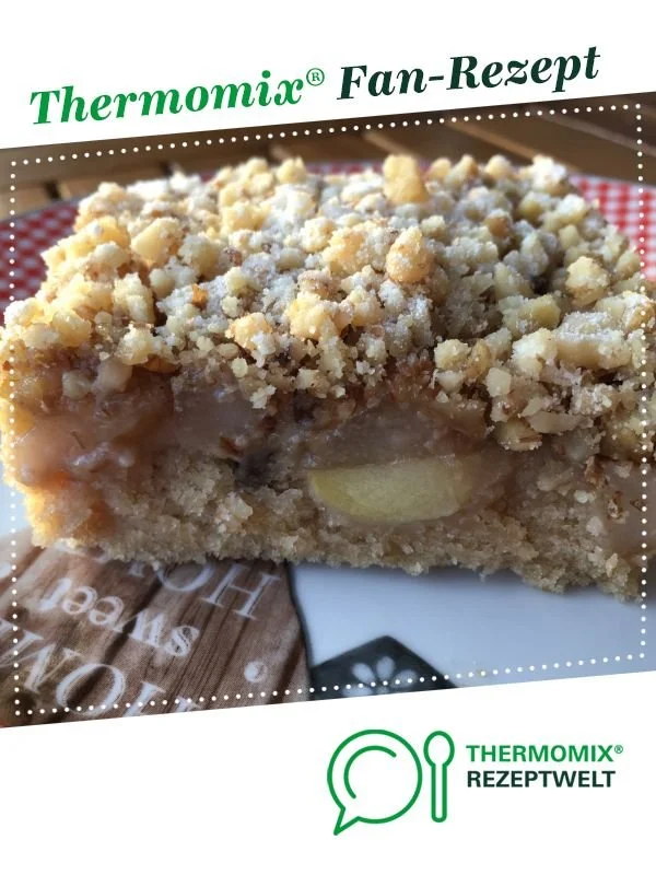 Apfel-Birnen-Walnuss-Kuchen aus TM-Magazin 5/16, saftig und lecker.