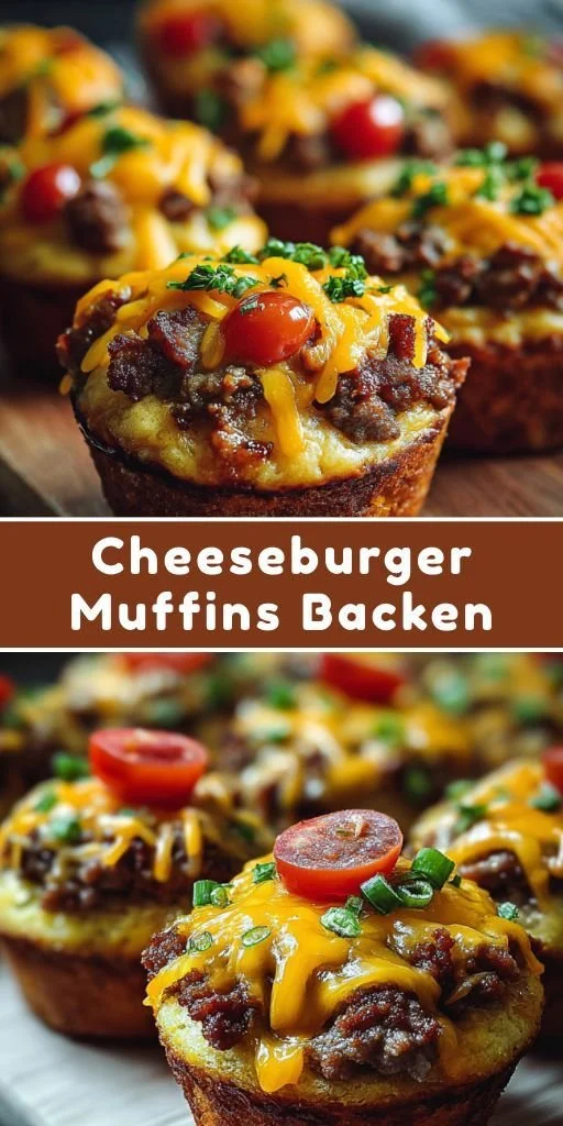 Cheeseburger Muffins als perfektes Fingerfood für Partys