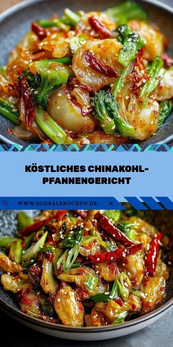 Köstliches Chinakohl-Pfannengericht mit frischem Gemüse