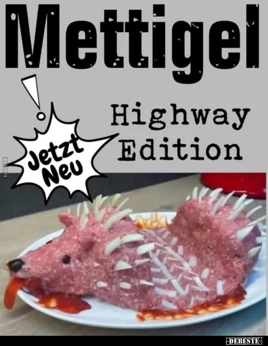 Mettigel Highway Edition für Geburtstagsfeiern und Partyfood