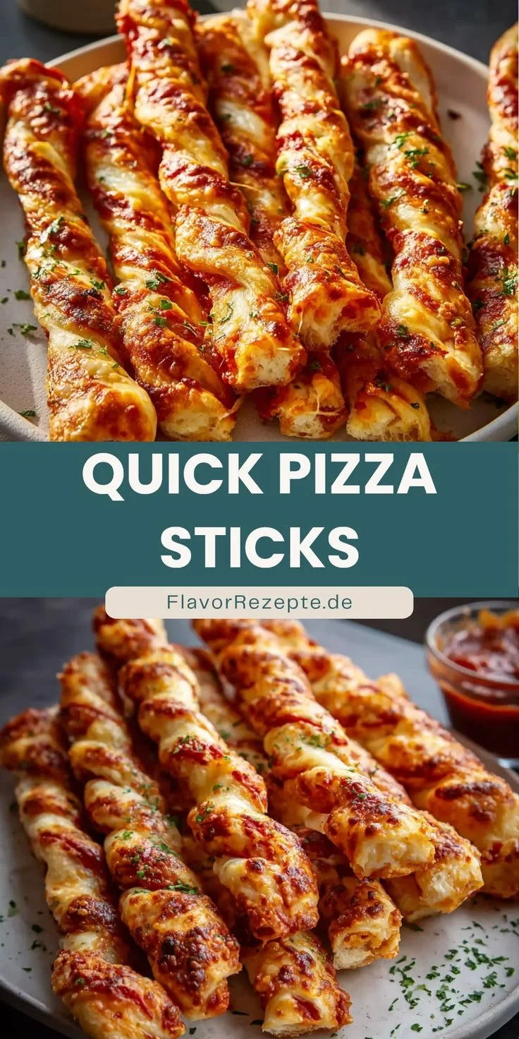 Leckere und knusprige Pizzastangen schnell zubereitet für jeden Anlass