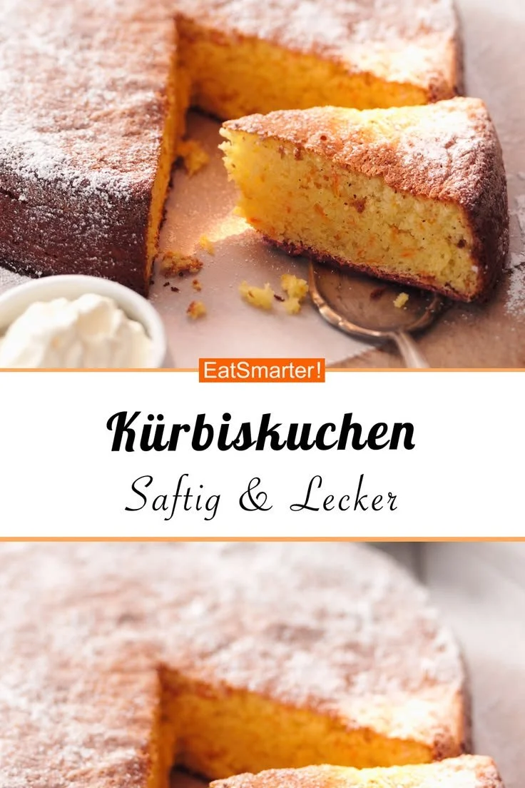 Saftiger Kürbis-Mandelkuchen mit Mandeln und Gewürzen, perfekt für den Herbst.